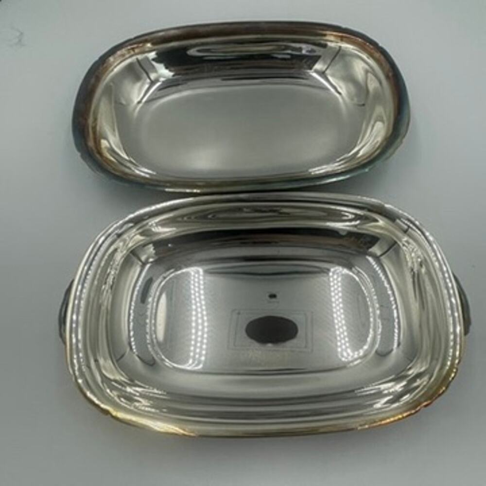 Reed & Barton Mayflower 5001 Vintage Lidded Vegetable Dish Silverplate Platter